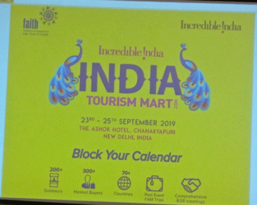 India Tourism Mart to be held from September 23-25, 2019
