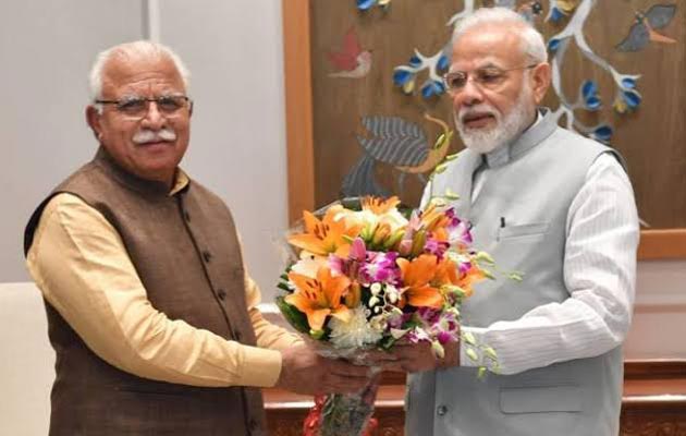 Haryana Chief Minister Manohar Lal Khattar Meets Prime Minister