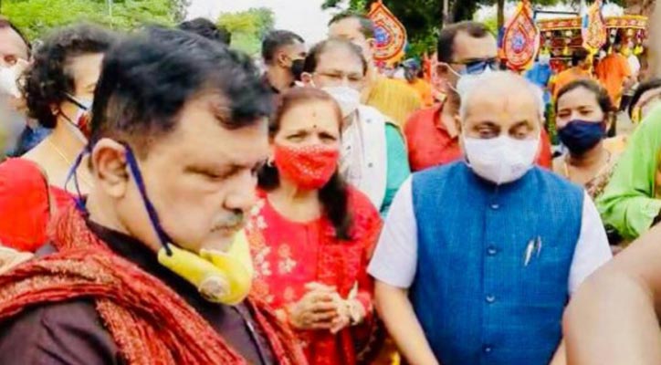 Deputy Chief Minister Nitin Bhai attended Rath yatra in Ahmedabad