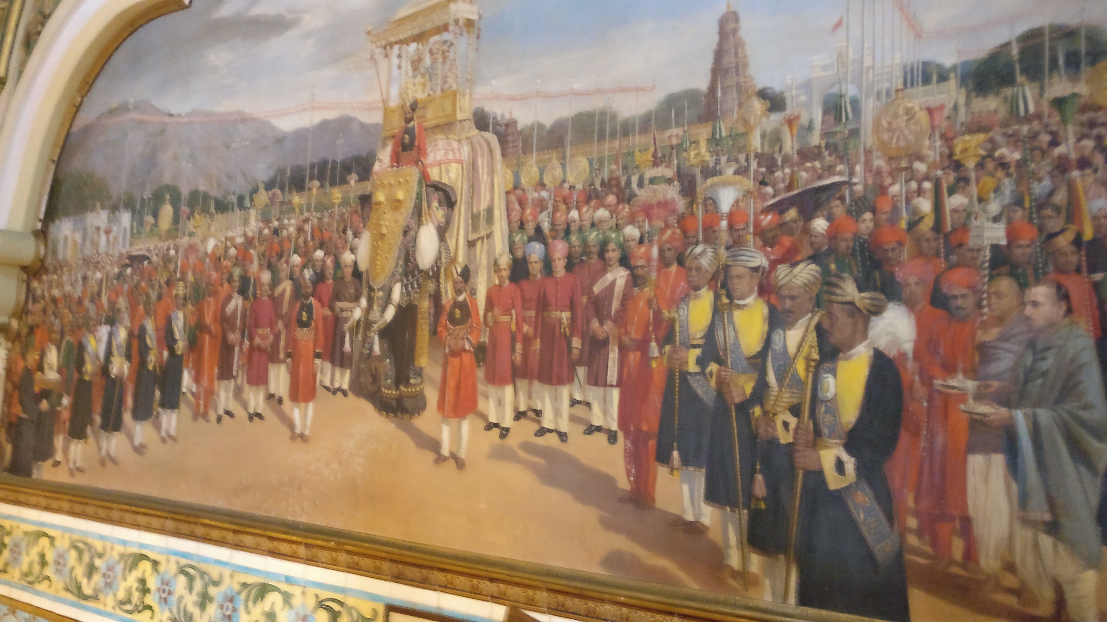 How painting was already an evolved form of art, in Mysore Palace 