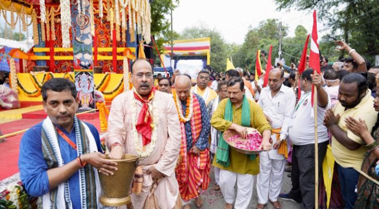 New Delhi's Hauz Khas Temple hosts Bahuda Yatra