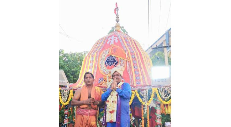 Vizag's Jagannath Temple Hosts Bahuda Yatra Vizag's Jagannath Temple Hosts Bahuda Yatra