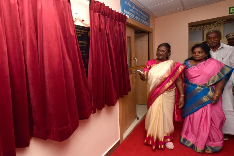 President of India Droupadi Murmu inaugurates 50 bed hospital at Villianur