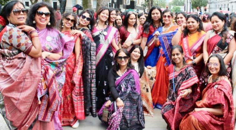 United Kingdom Hosts First Ever Saree Walkathon: Sarees Shine in London's Streets