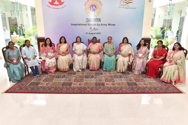 President of India Droupadi Murmu graces ASMITA- Inspirational Stories by Army wives