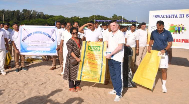 Shramdaan for Swachhata: Ek Tareekh Ek Ghanta Ek Saath General Services Organisation in Kalpakkam